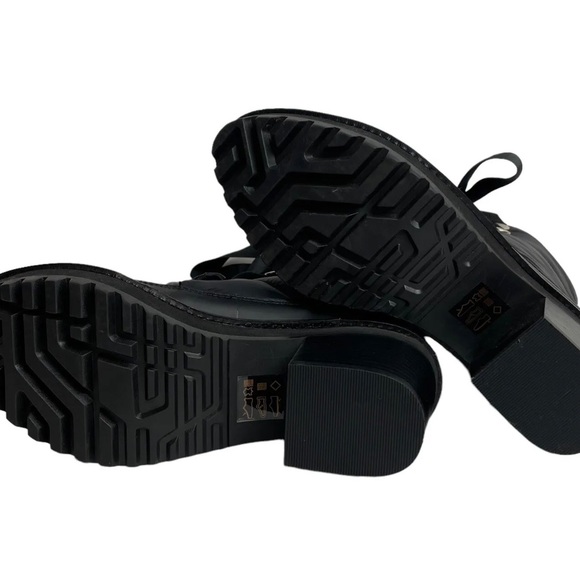 Kelsi Dagger Brooklyn Puffin Boot Black US 8.5 Women Mid Calf Lace Up Lug Sole - Picture 6 of 7